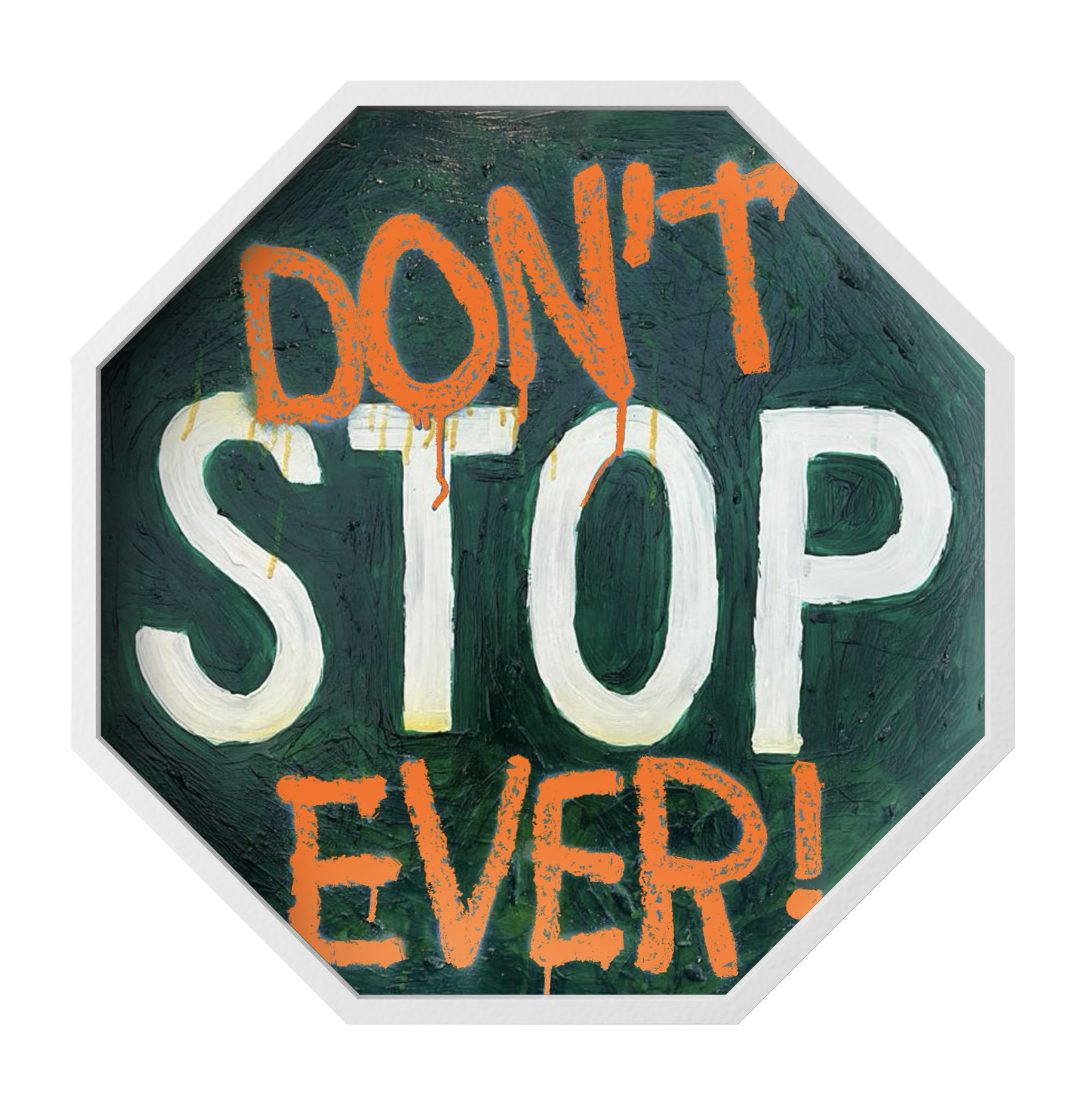 inspirational wall art - orange.
