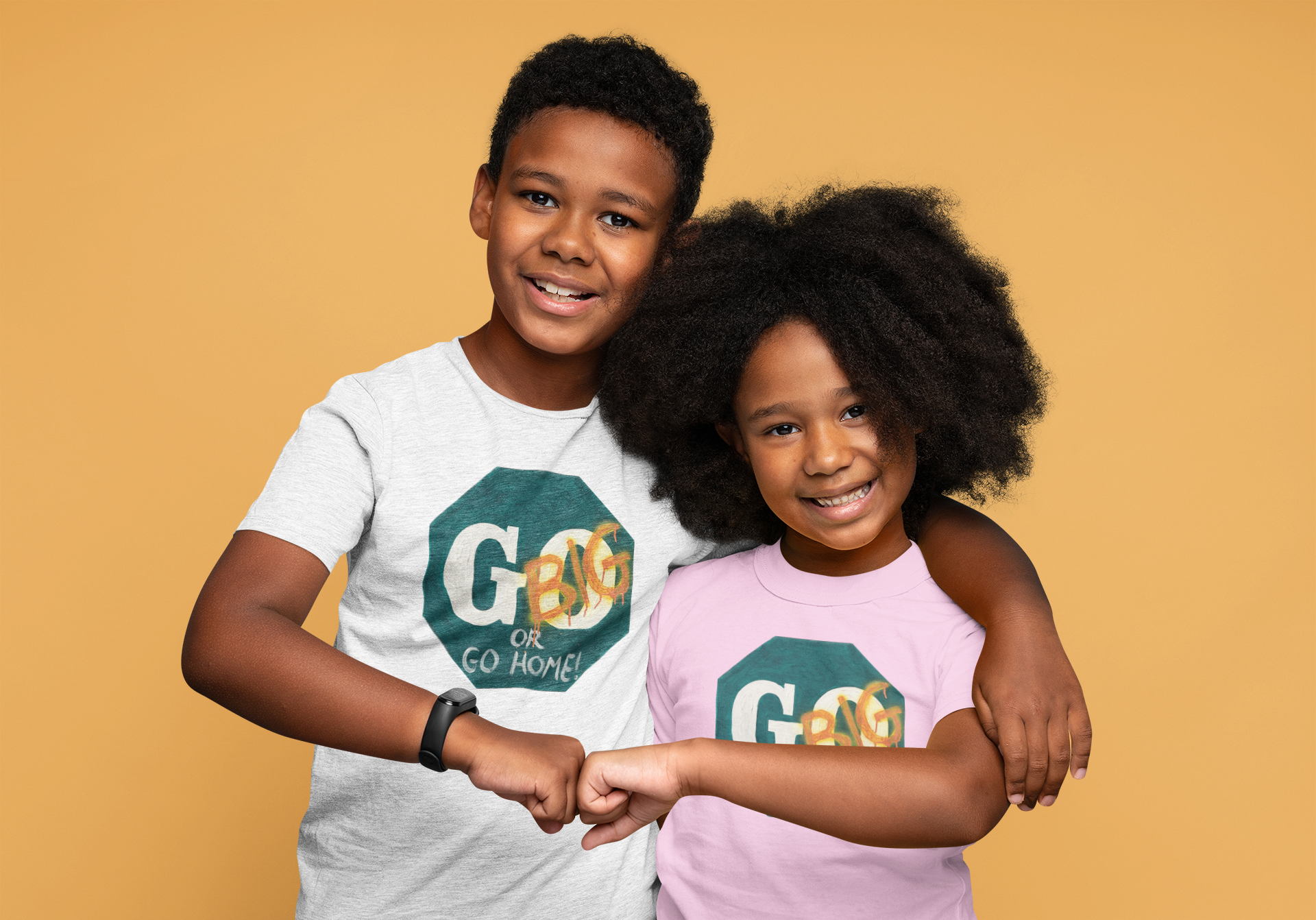 Go big- print identical to original , Kids Heavy Cotton™ Tee