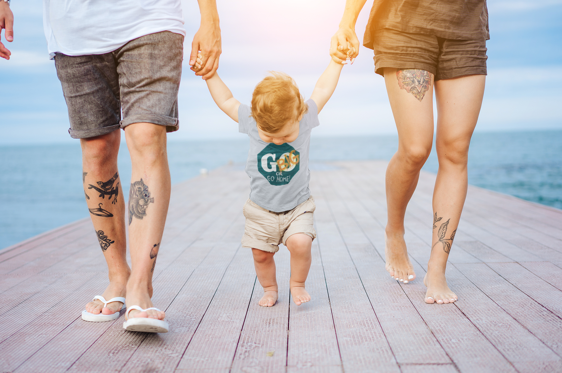 Go big- print identical to original , Kids Heavy Cotton™ Tee