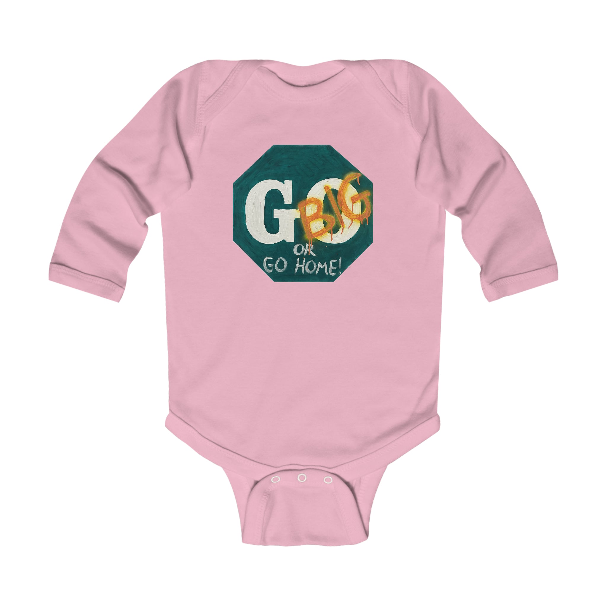 Go big- infant long sleeve bodysuit