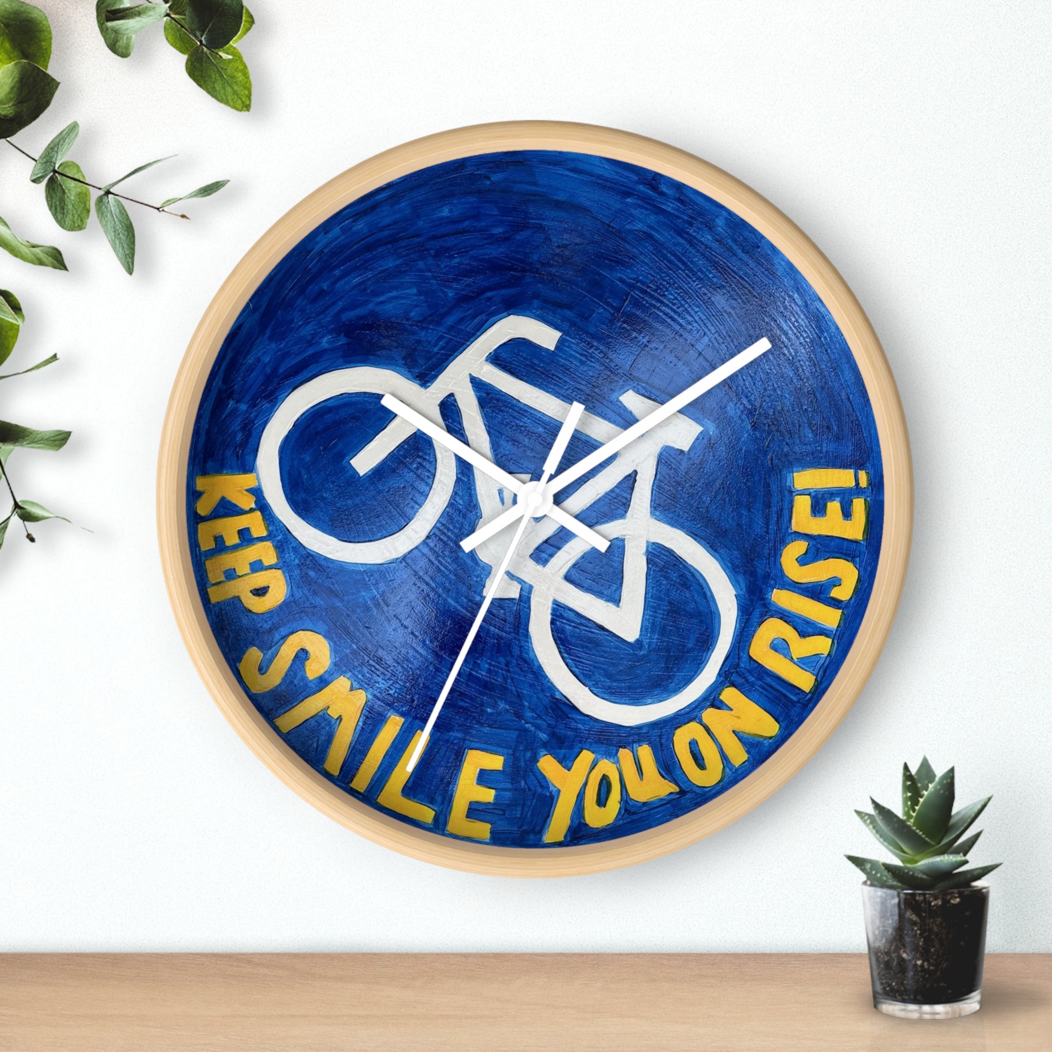 Keep smile- wall clock