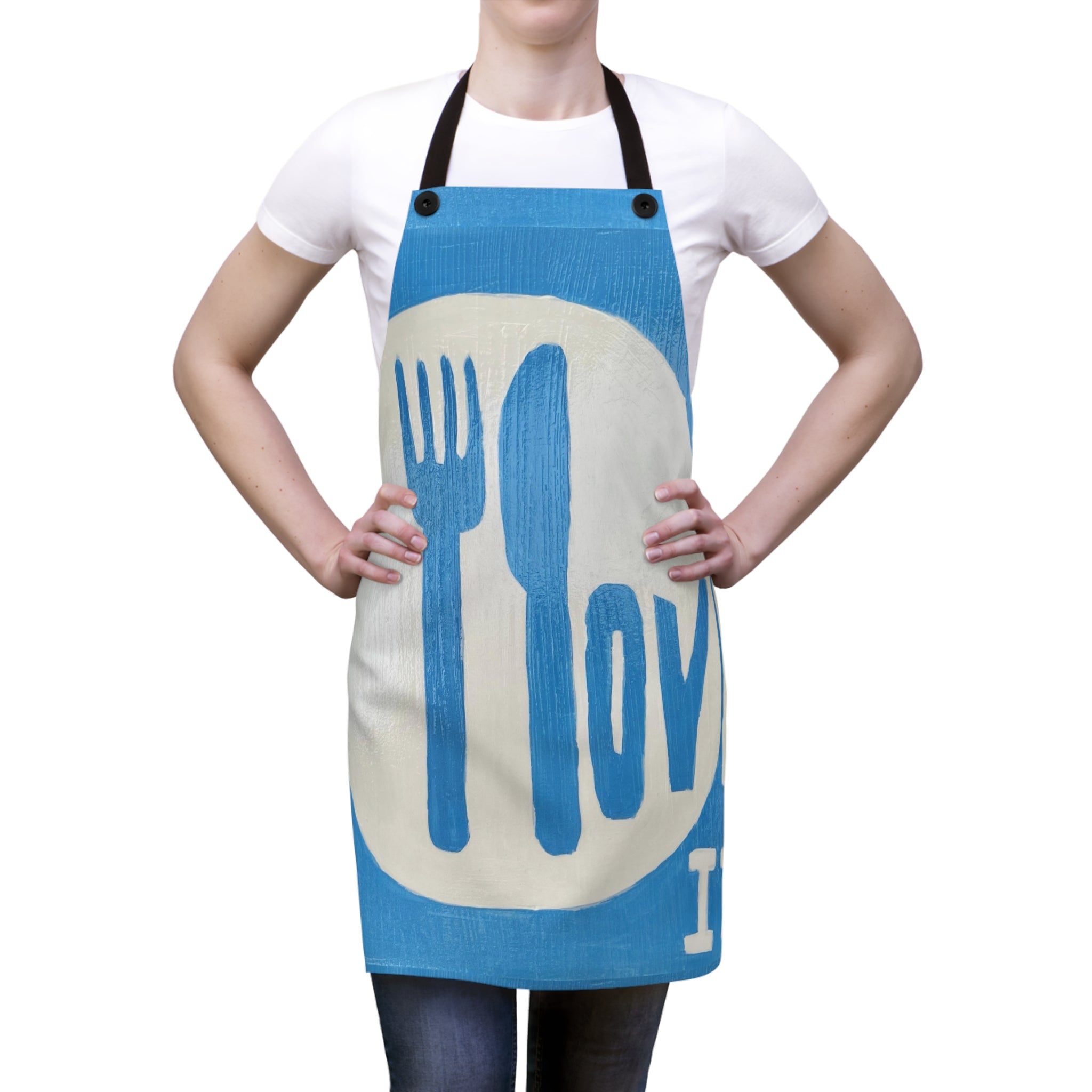 I love it -Apron (AOP)