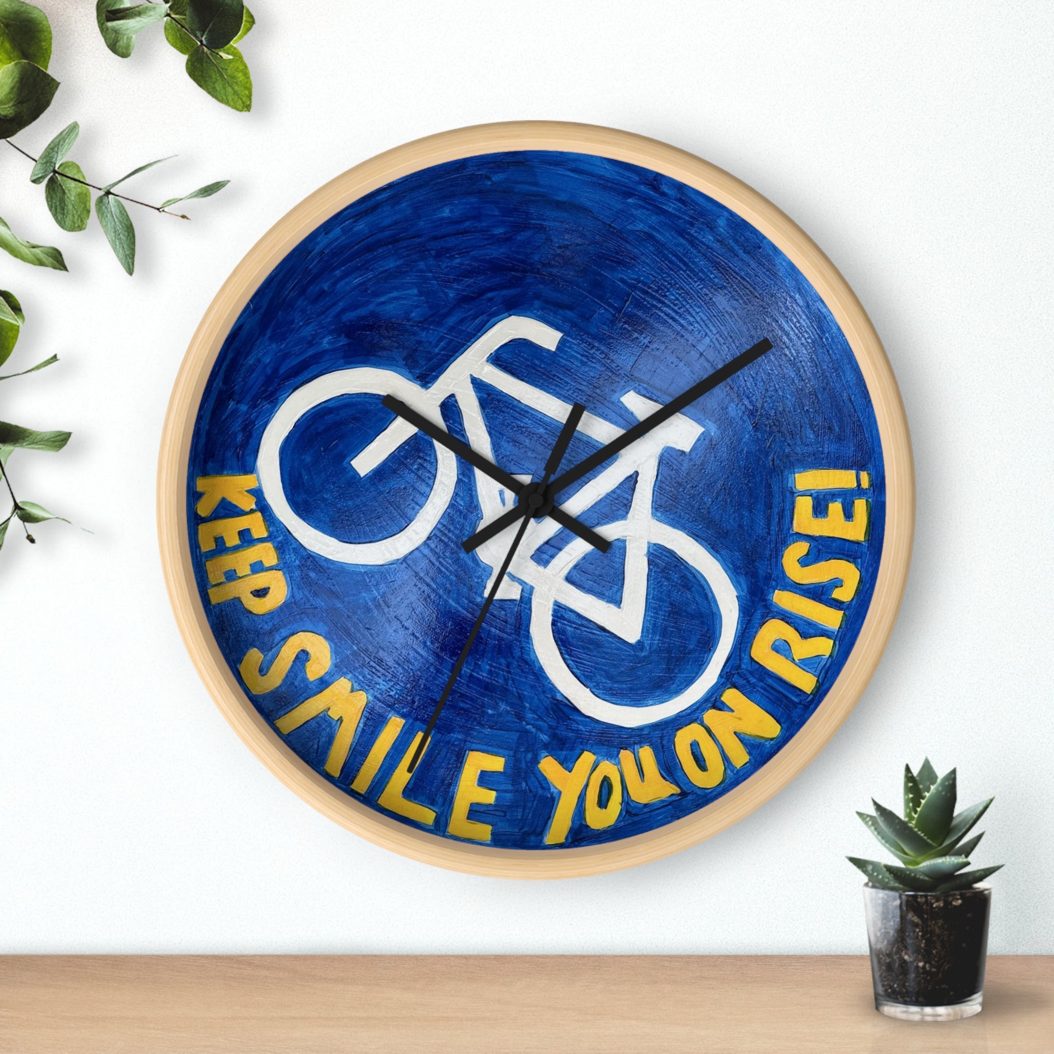 Keep smile- wall clock