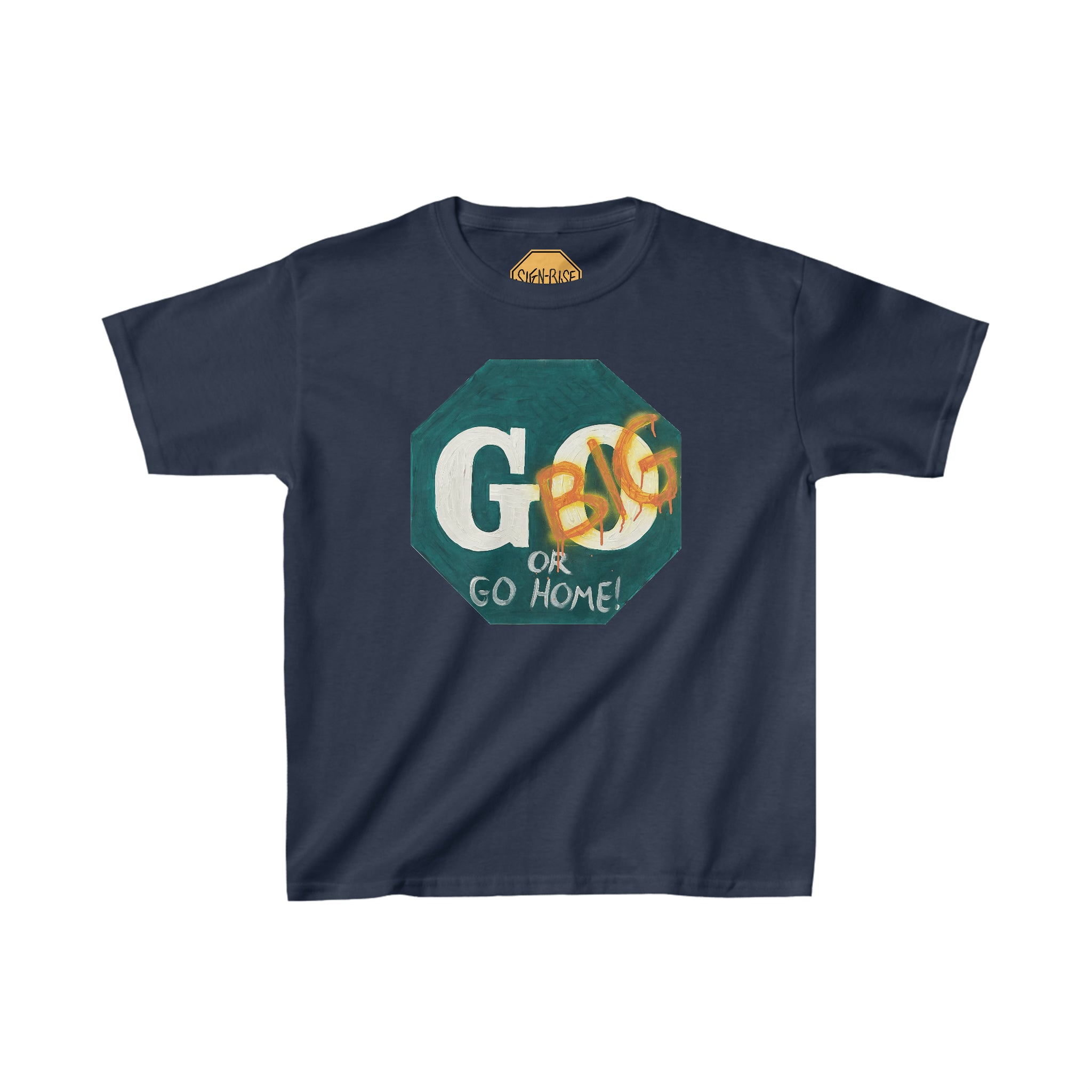 Go big- print identical to original ,  Kids Heavy Cotton™ Tee