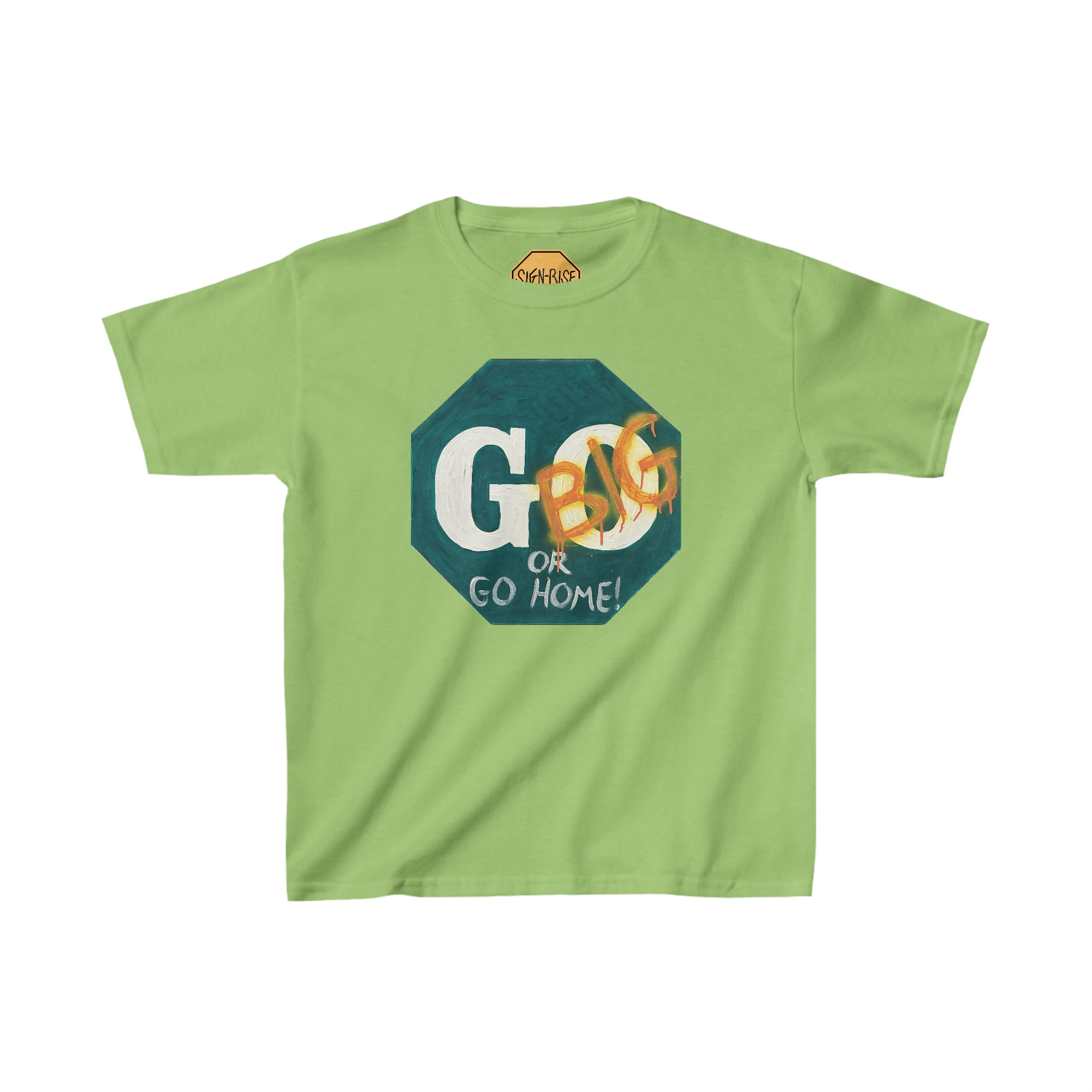 Go big- print identical to original ,  Kids Heavy Cotton™ Tee