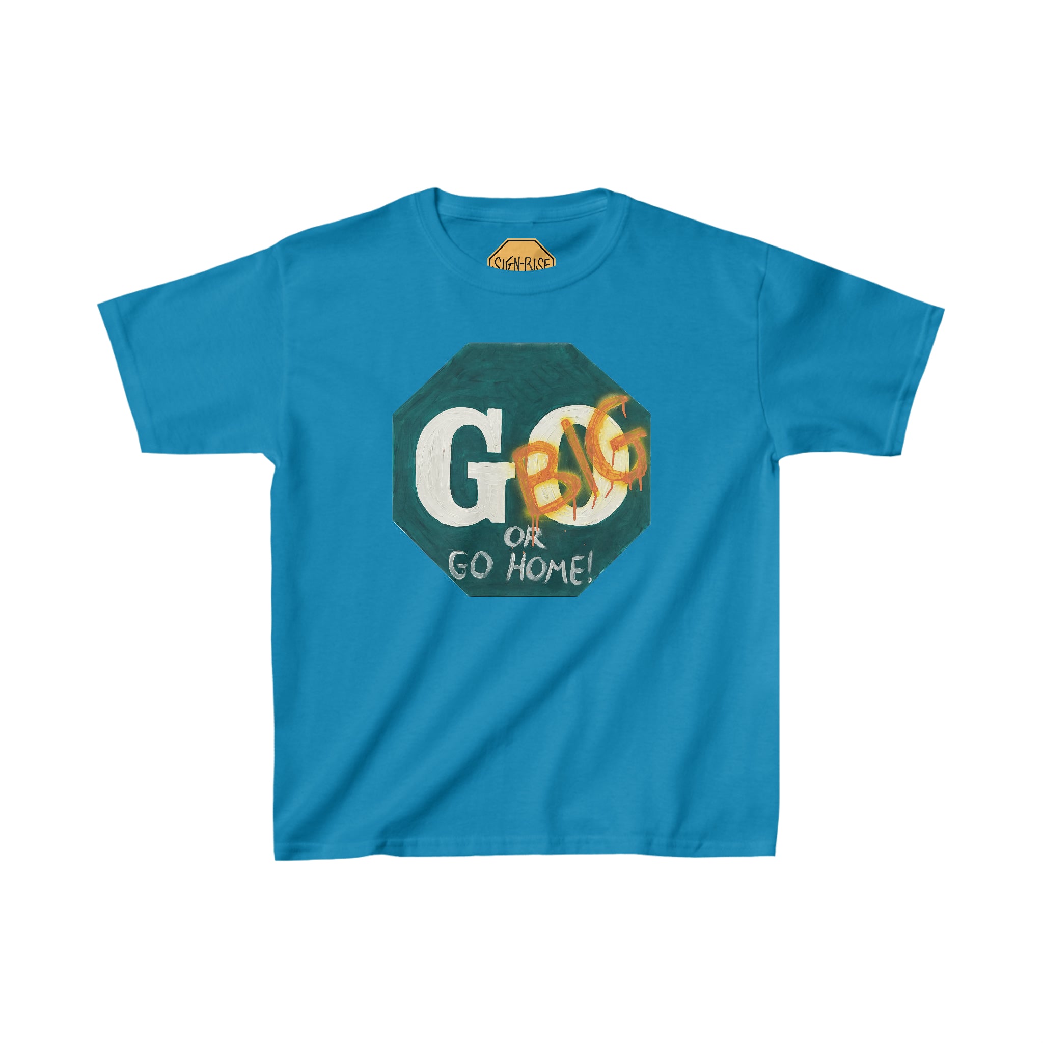 Go big- print identical to original ,  Kids Heavy Cotton™ Tee