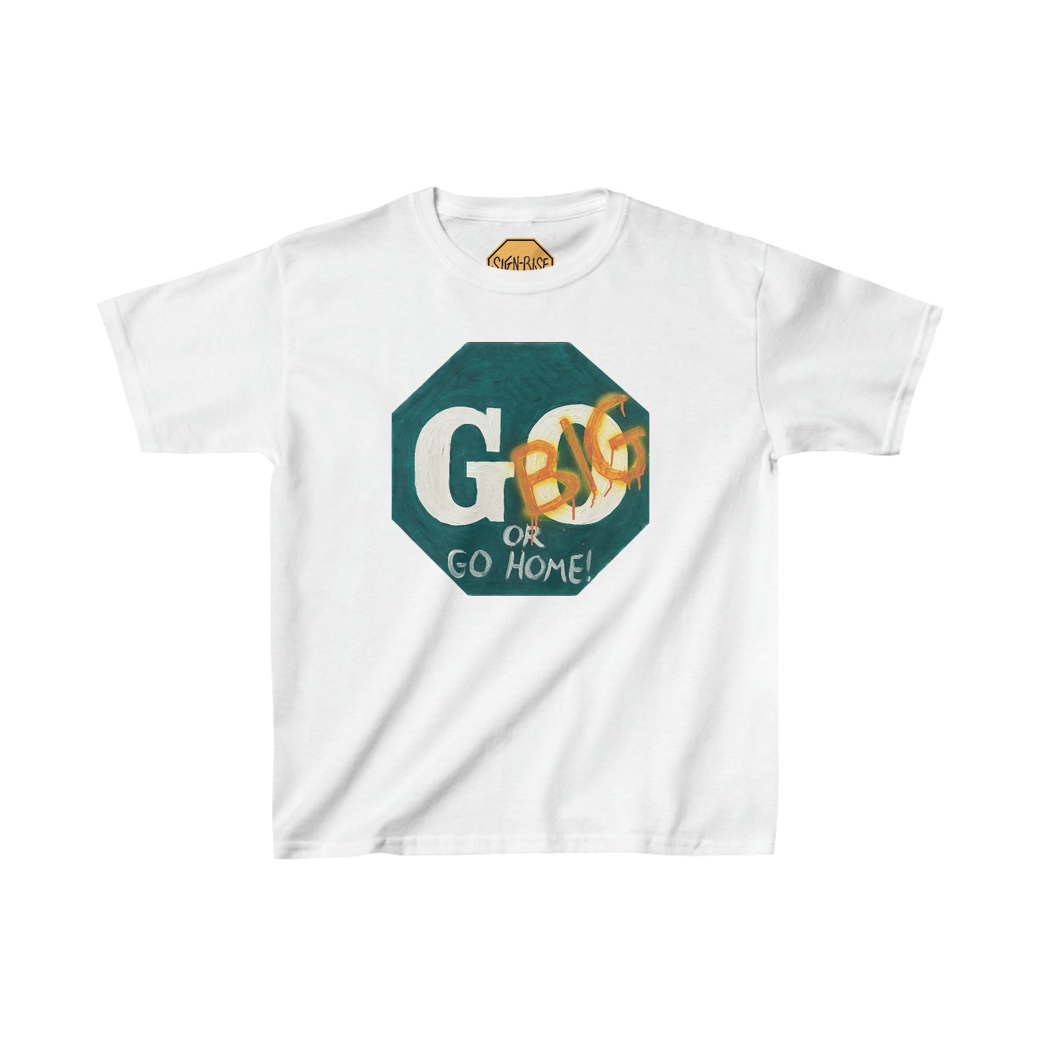 Go big- print identical to original ,  Kids Heavy Cotton™ Tee