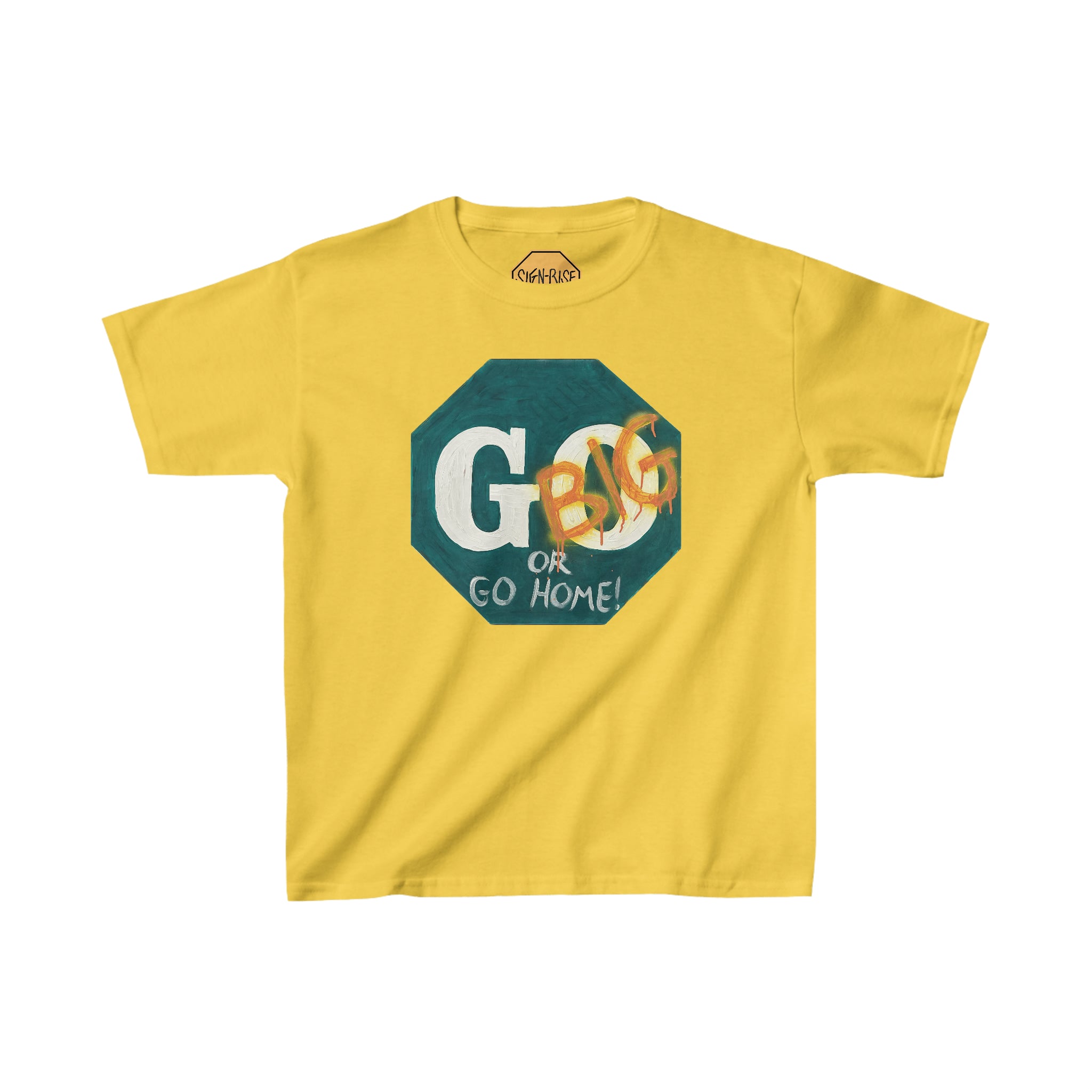 Go big- print identical to original ,  Kids Heavy Cotton™ Tee