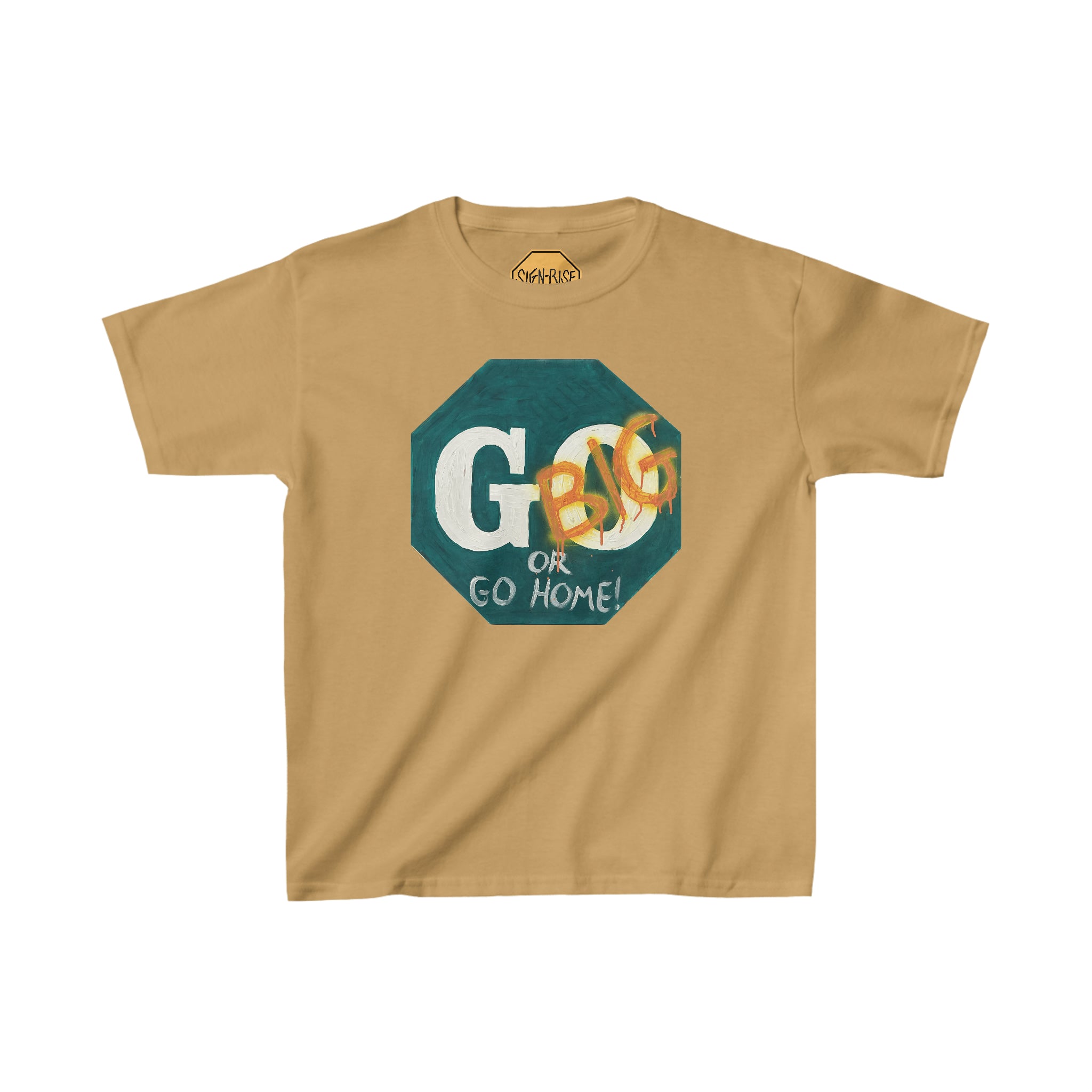 Go big- print identical to original ,  Kids Heavy Cotton™ Tee