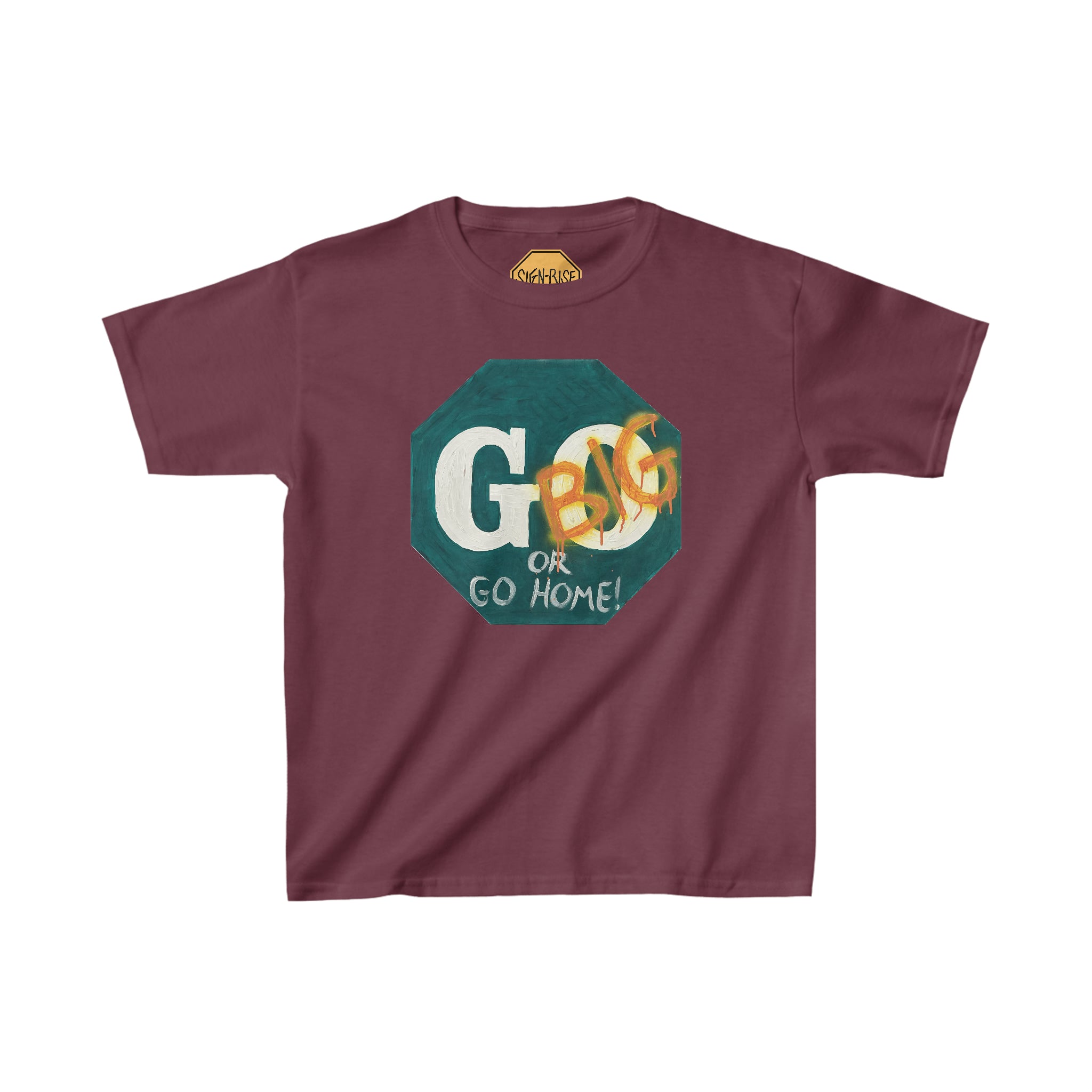 Go big- print identical to original ,  Kids Heavy Cotton™ Tee