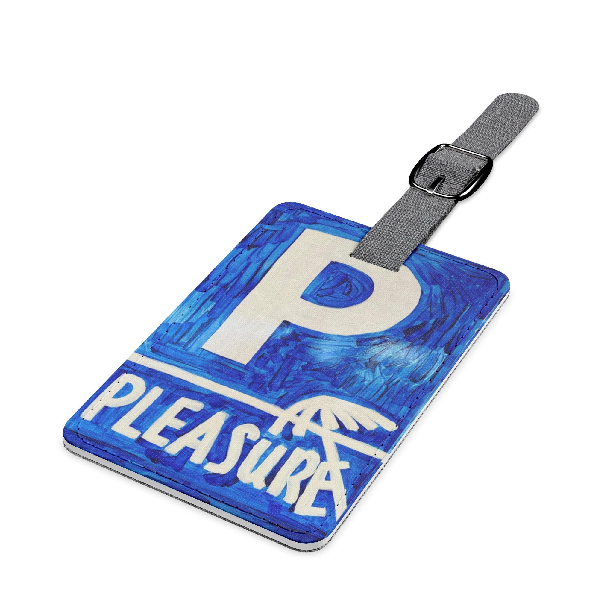 Pleasure- polyester luggage tag