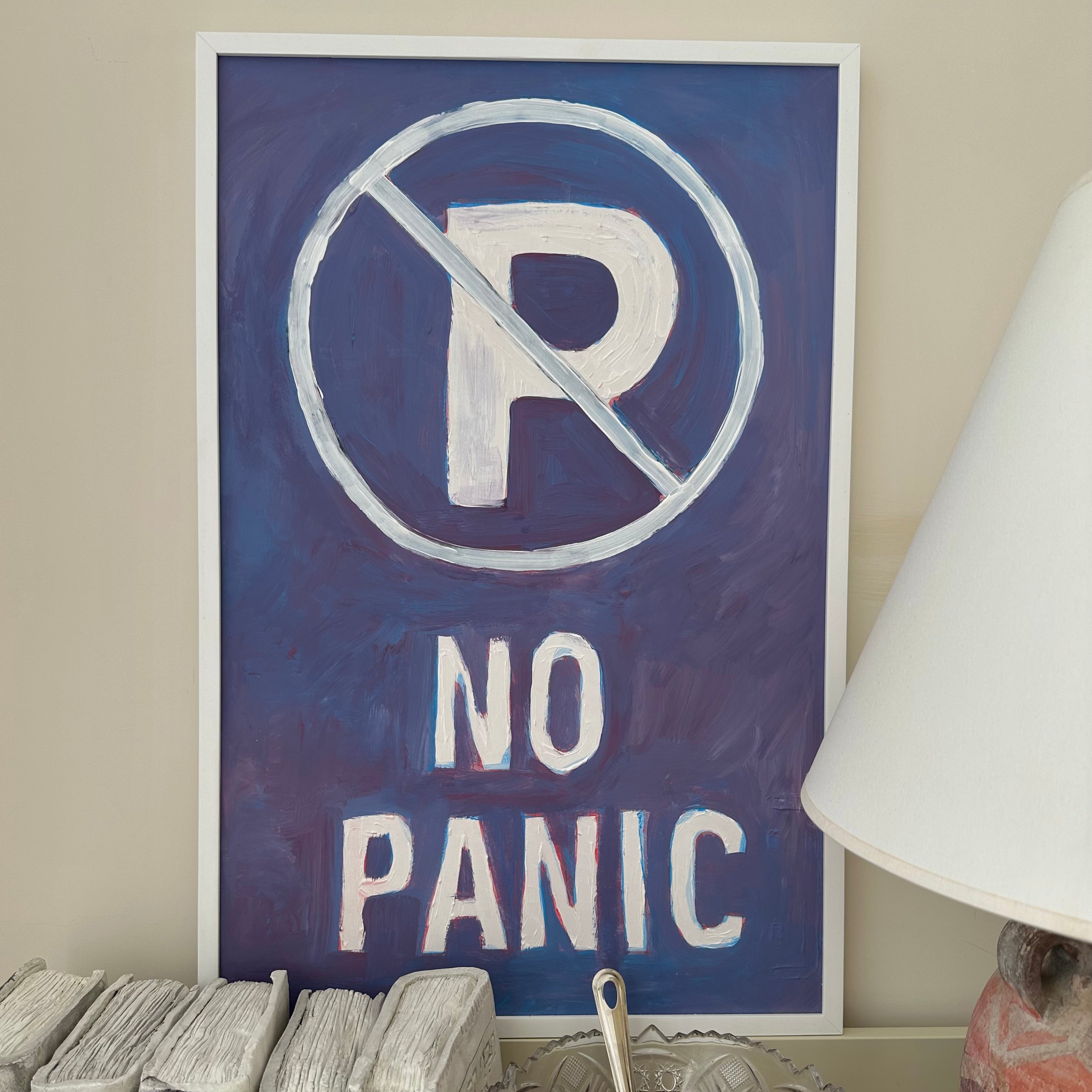 Inspirational wall art- no panic.