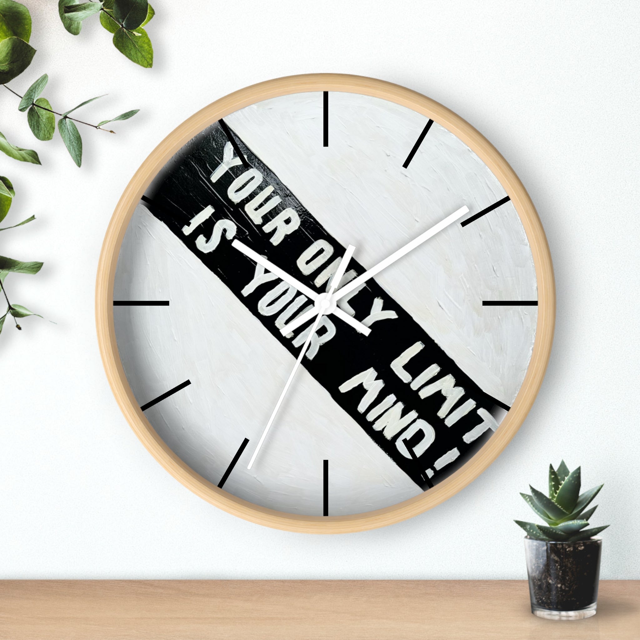 The moonlight sign- wall clock