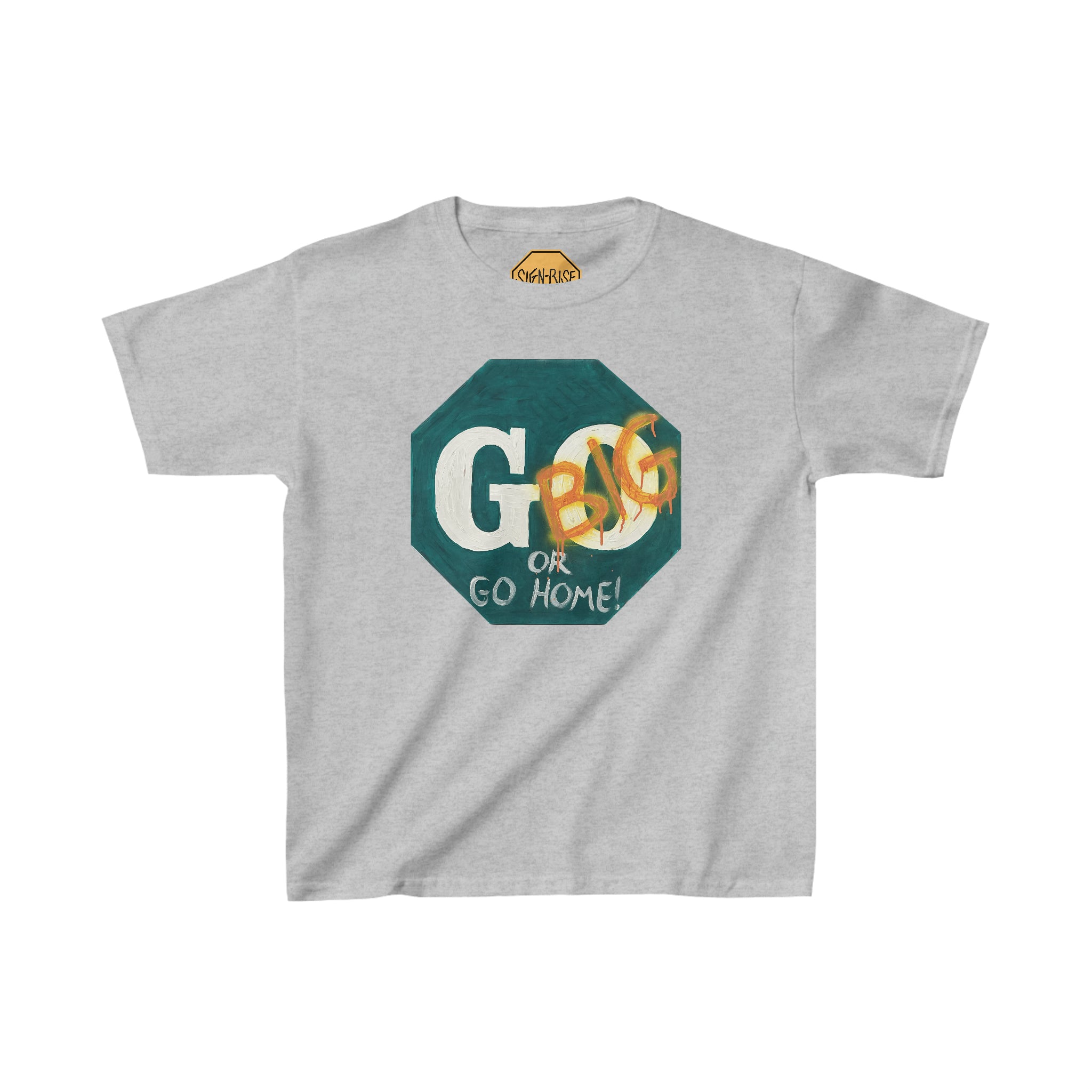 Go big- print identical to original ,  Kids Heavy Cotton™ Tee