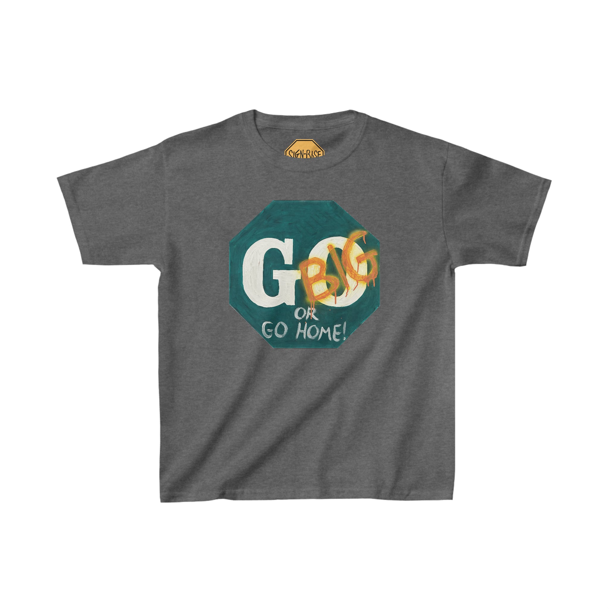 Go big- print identical to original ,  Kids Heavy Cotton™ Tee