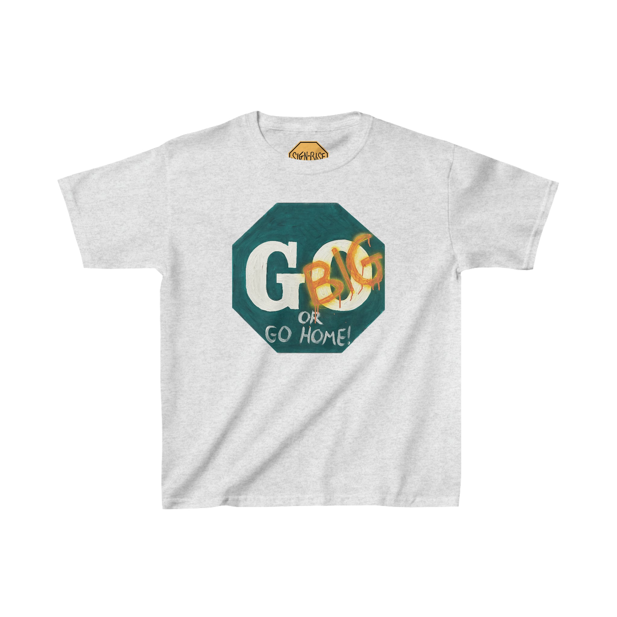 Go big- print identical to original ,  Kids Heavy Cotton™ Tee