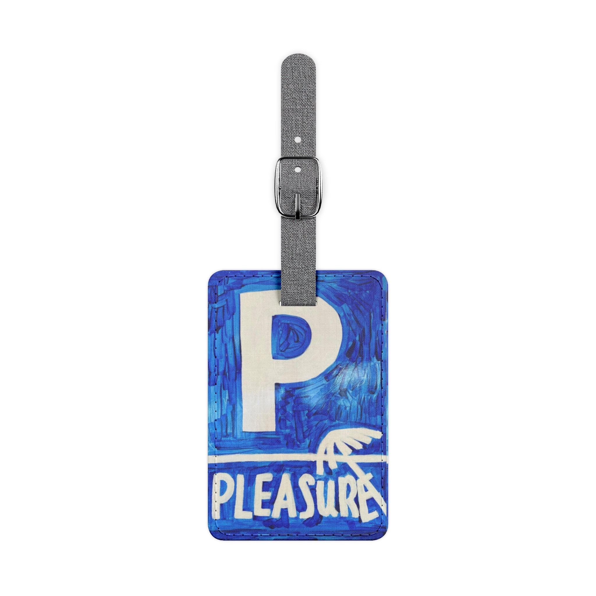 Pleasure- polyester luggage tag