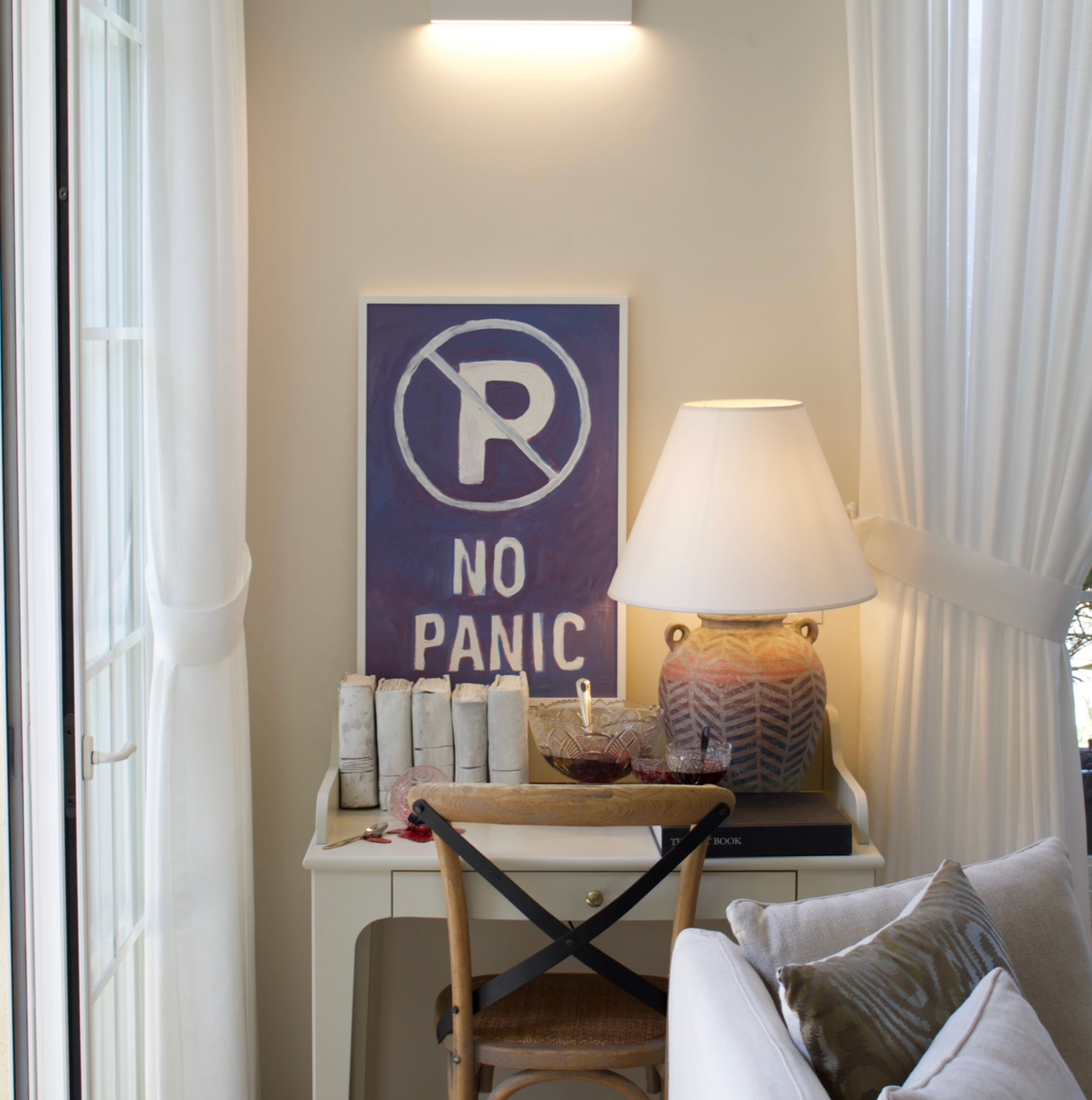 Inspirational wall art- no panic.