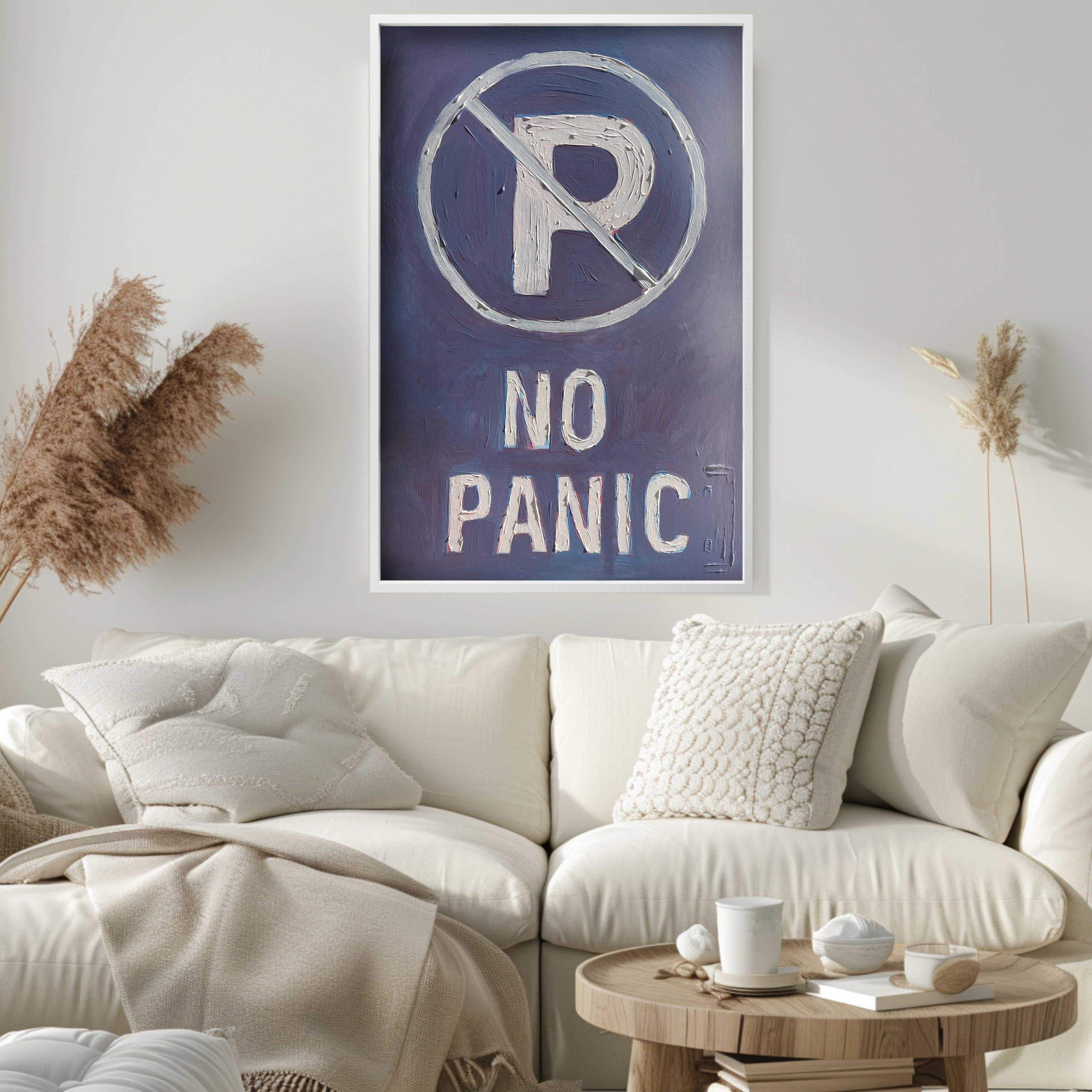 No panic- print identical to orginal, Matte Vertical Posters