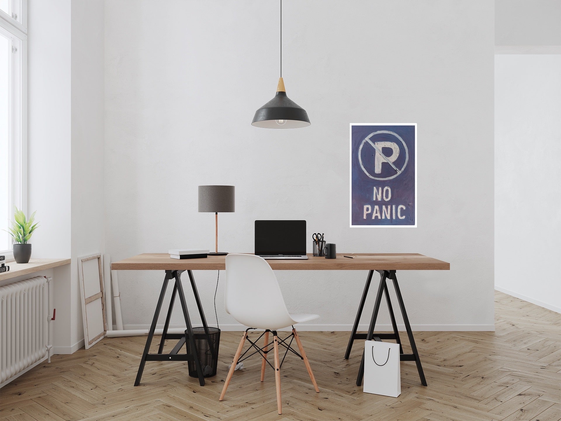 No panic- print identical to orginal, Matte Vertical Posters