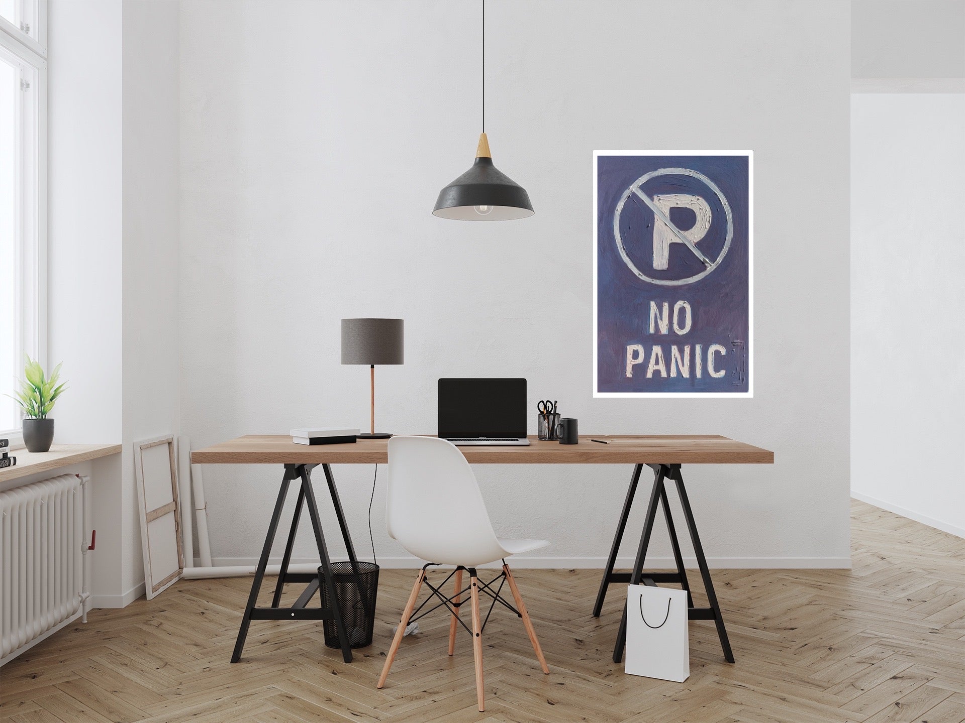 No panic- print identical to orginal, Matte Vertical Posters