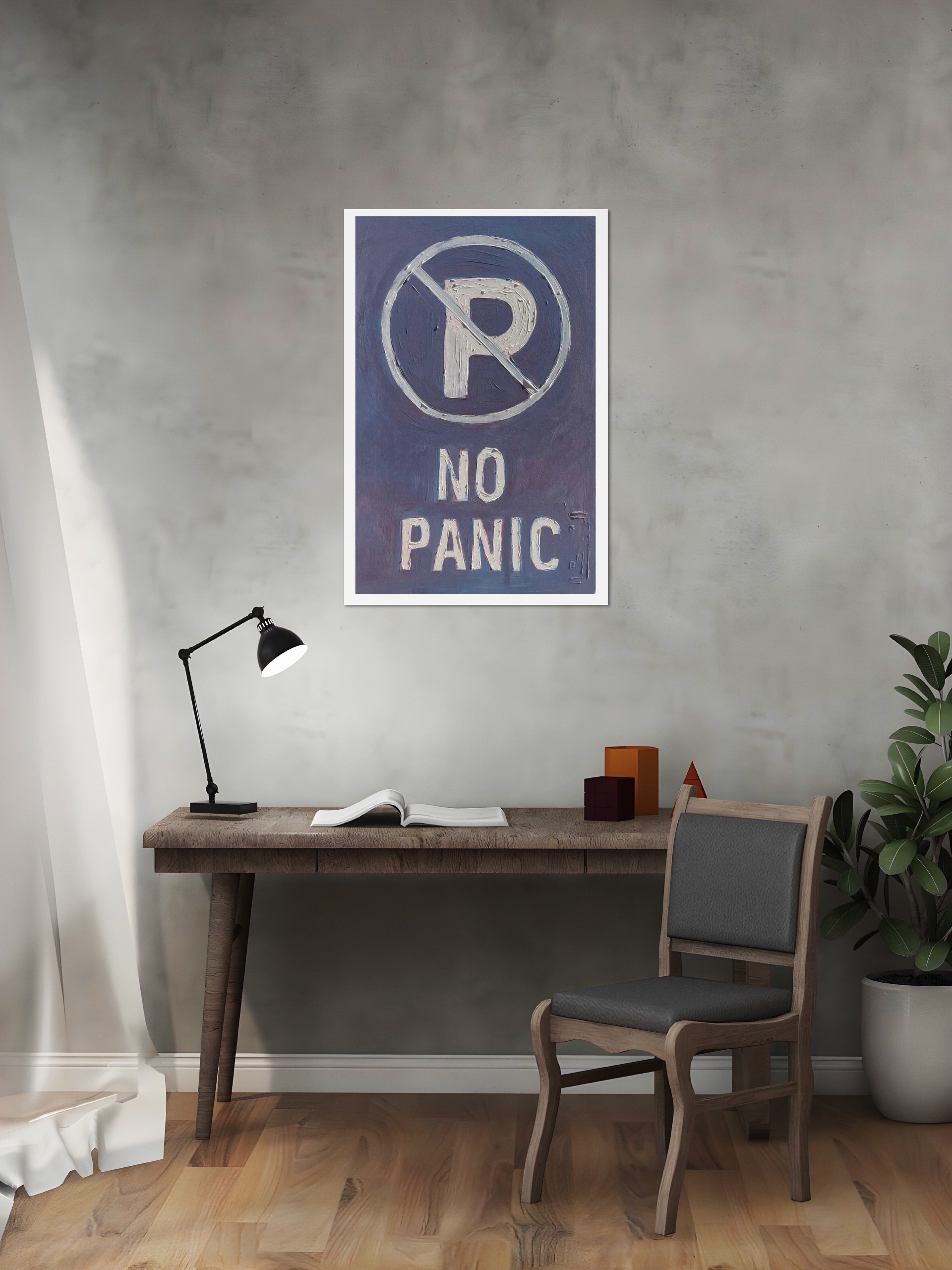 No panic- print identical to orginal, Matte Vertical Posters