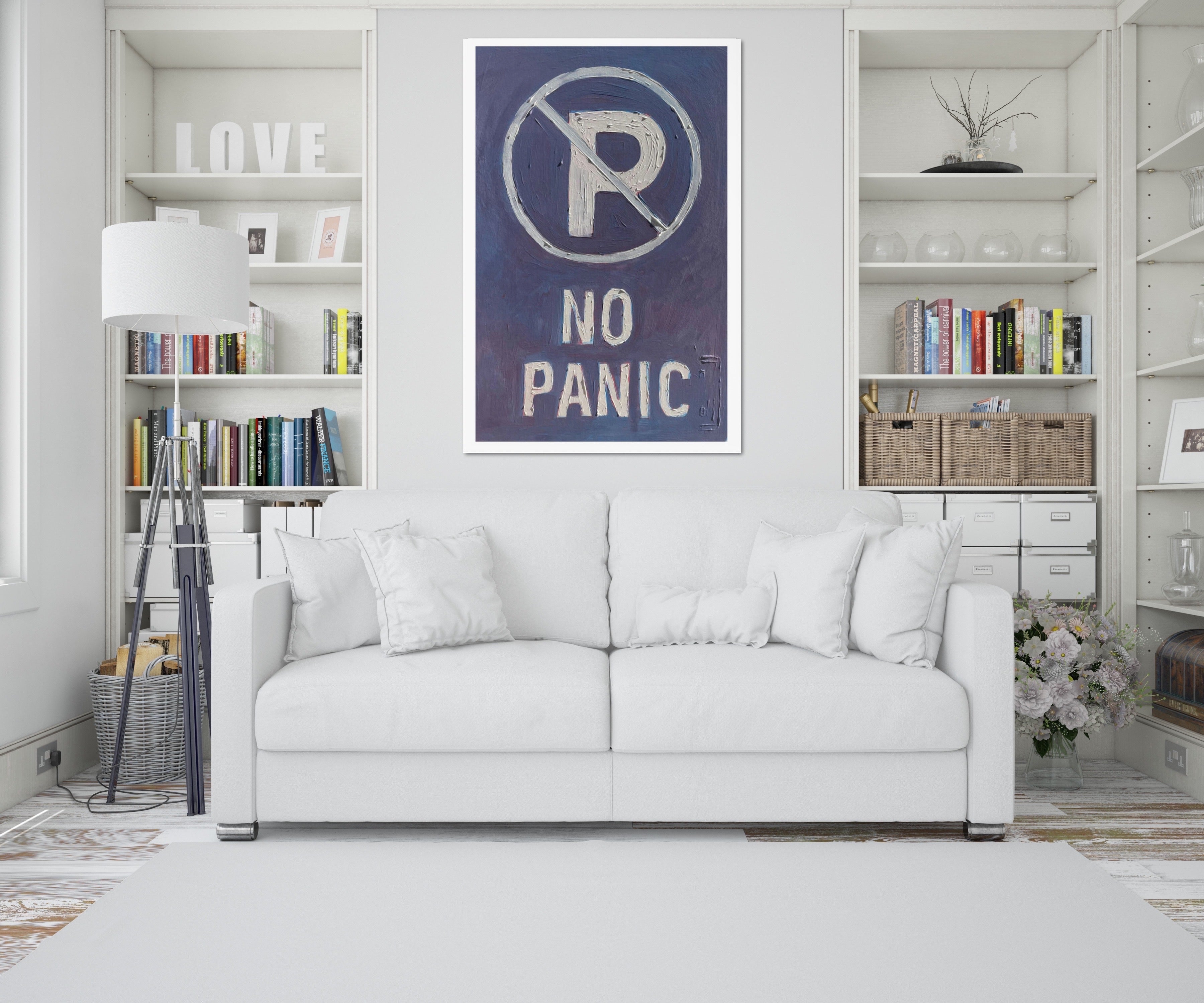 No panic- print identical to orginal, Matte Vertical Posters