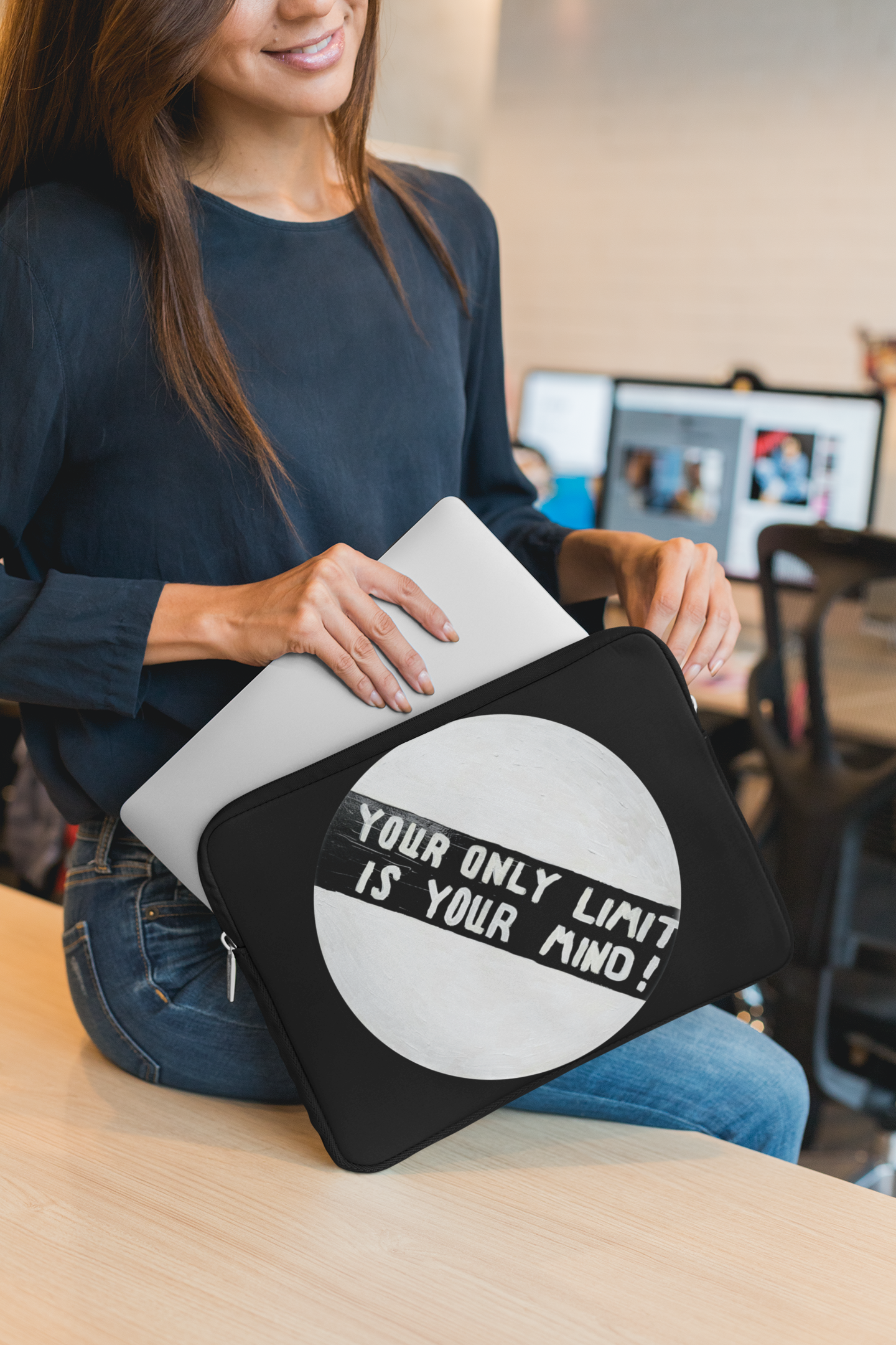 The moonlight sign- laptop sleeve