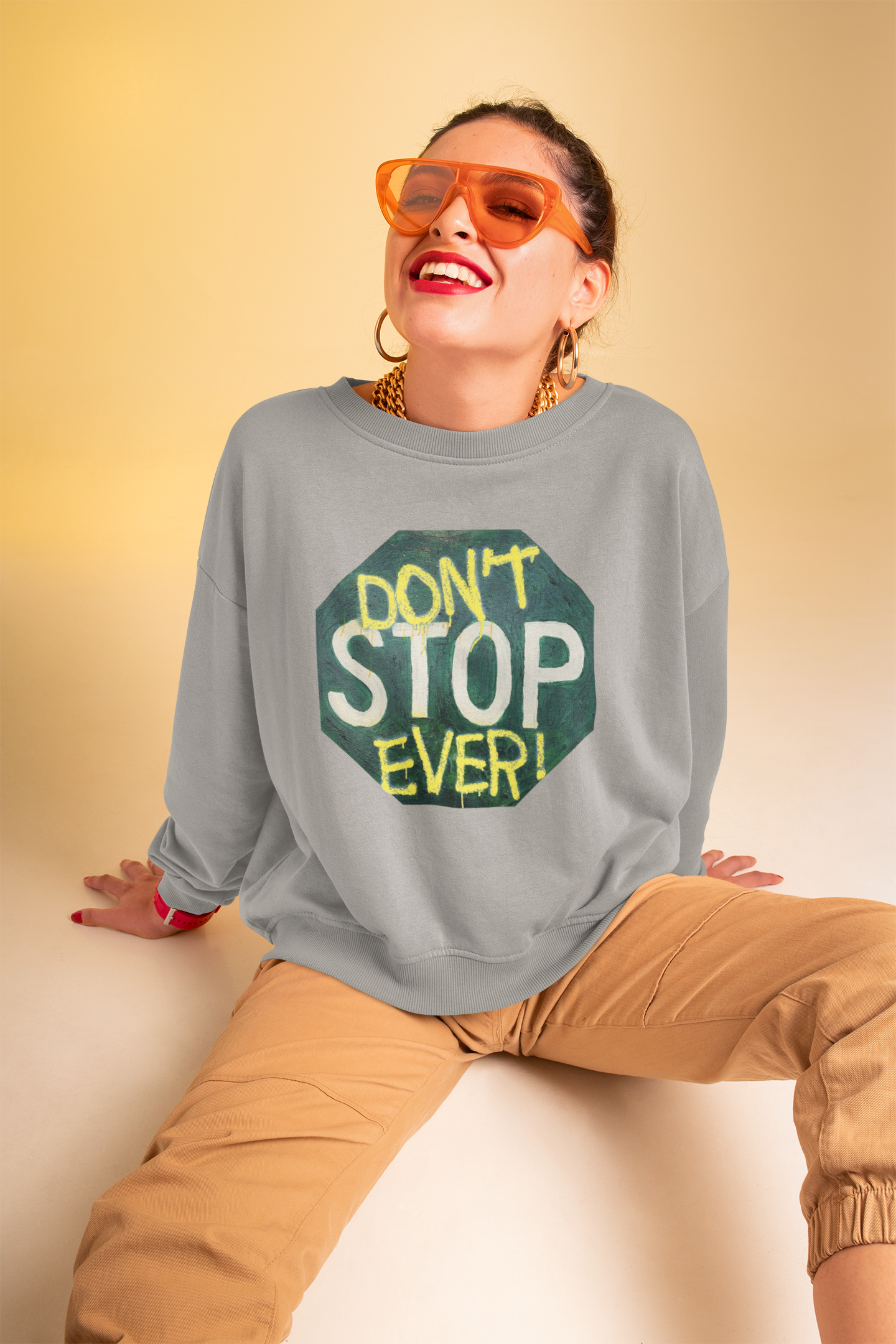 Don’t stop ever- Unisex Heavy Blend™ Crewneck Sweatshirt