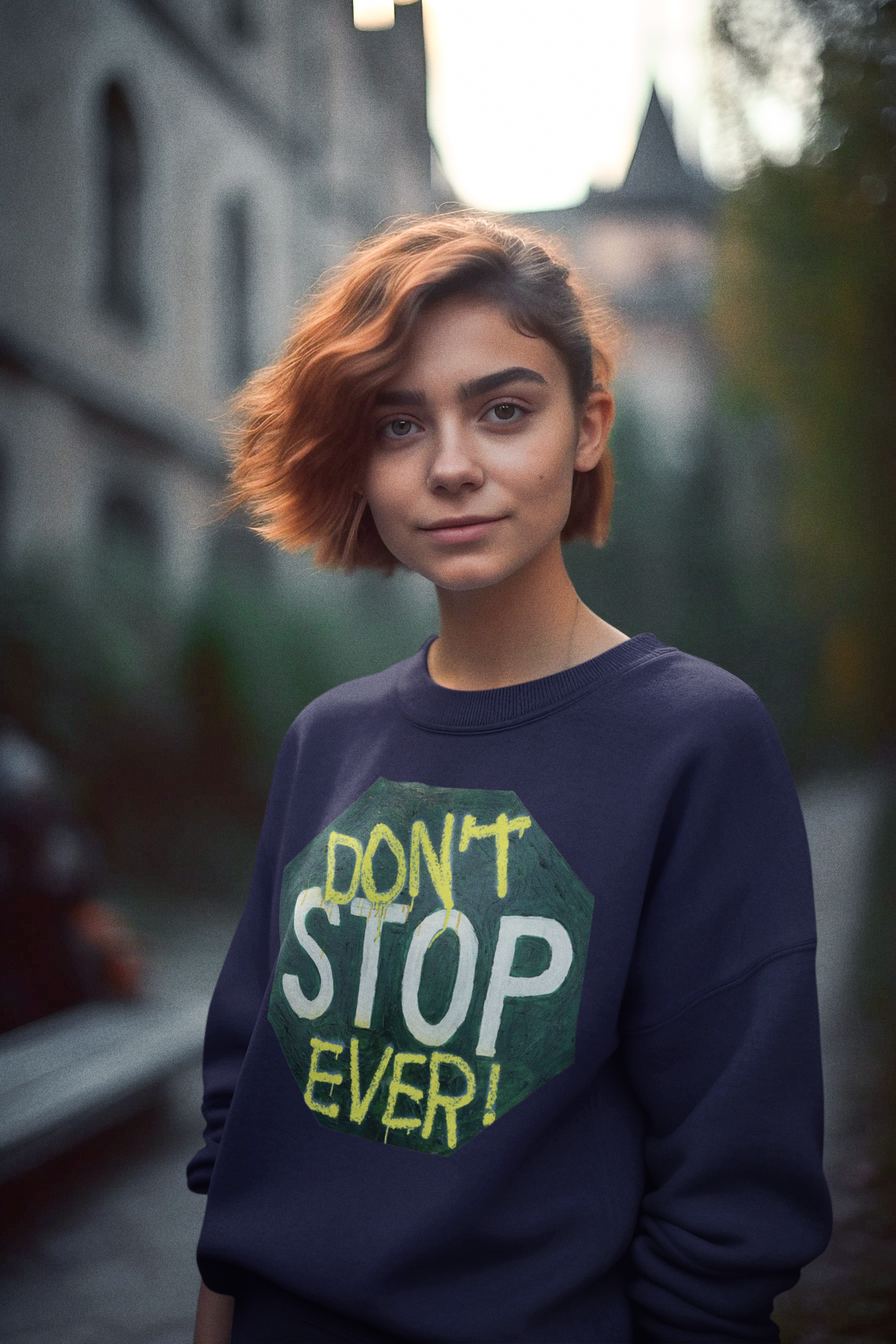 Don’t stop ever- Unisex Heavy Blend™ Crewneck Sweatshirt