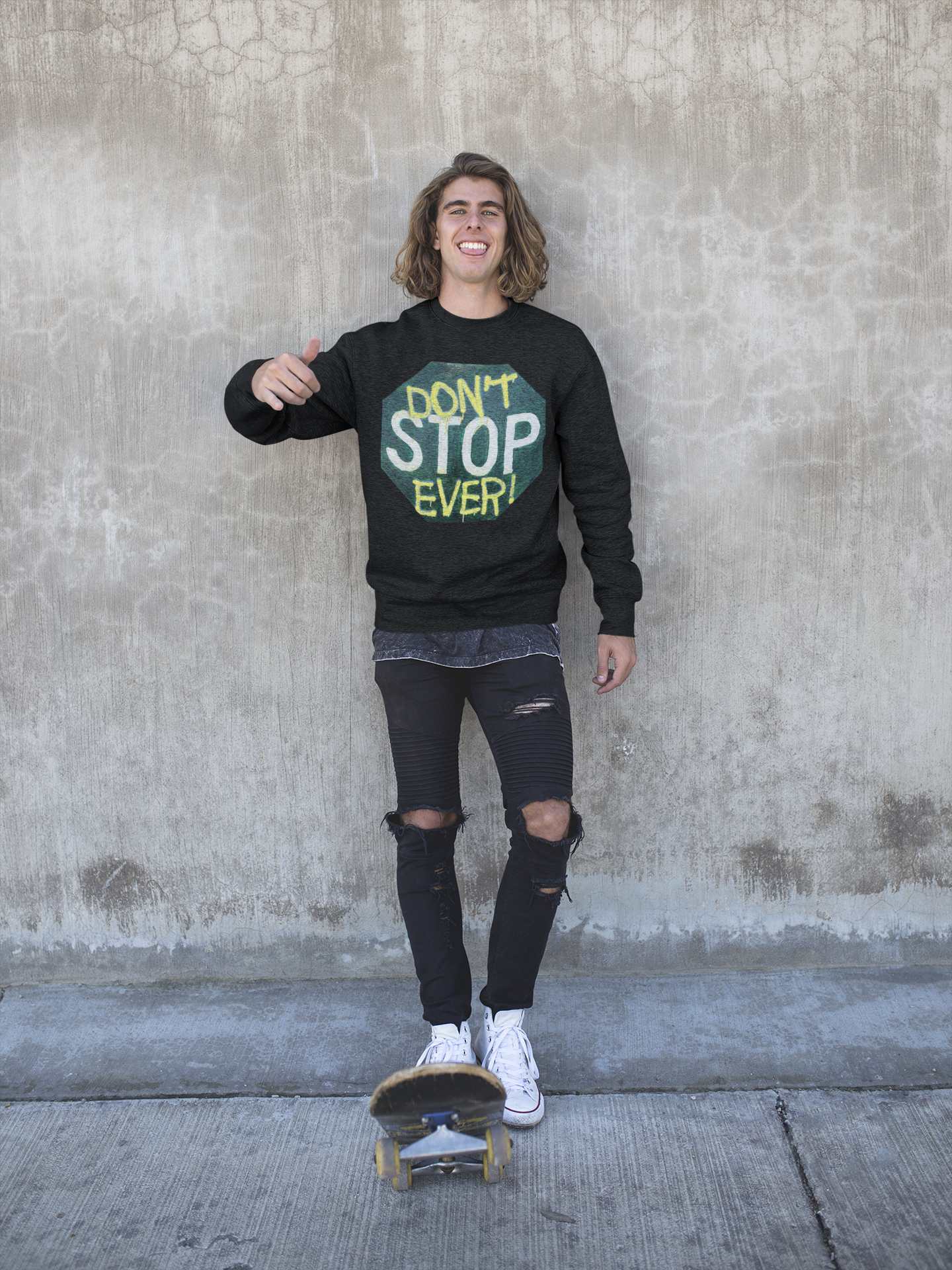 Don’t stop ever- Unisex Heavy Blend™ Crewneck Sweatshirt