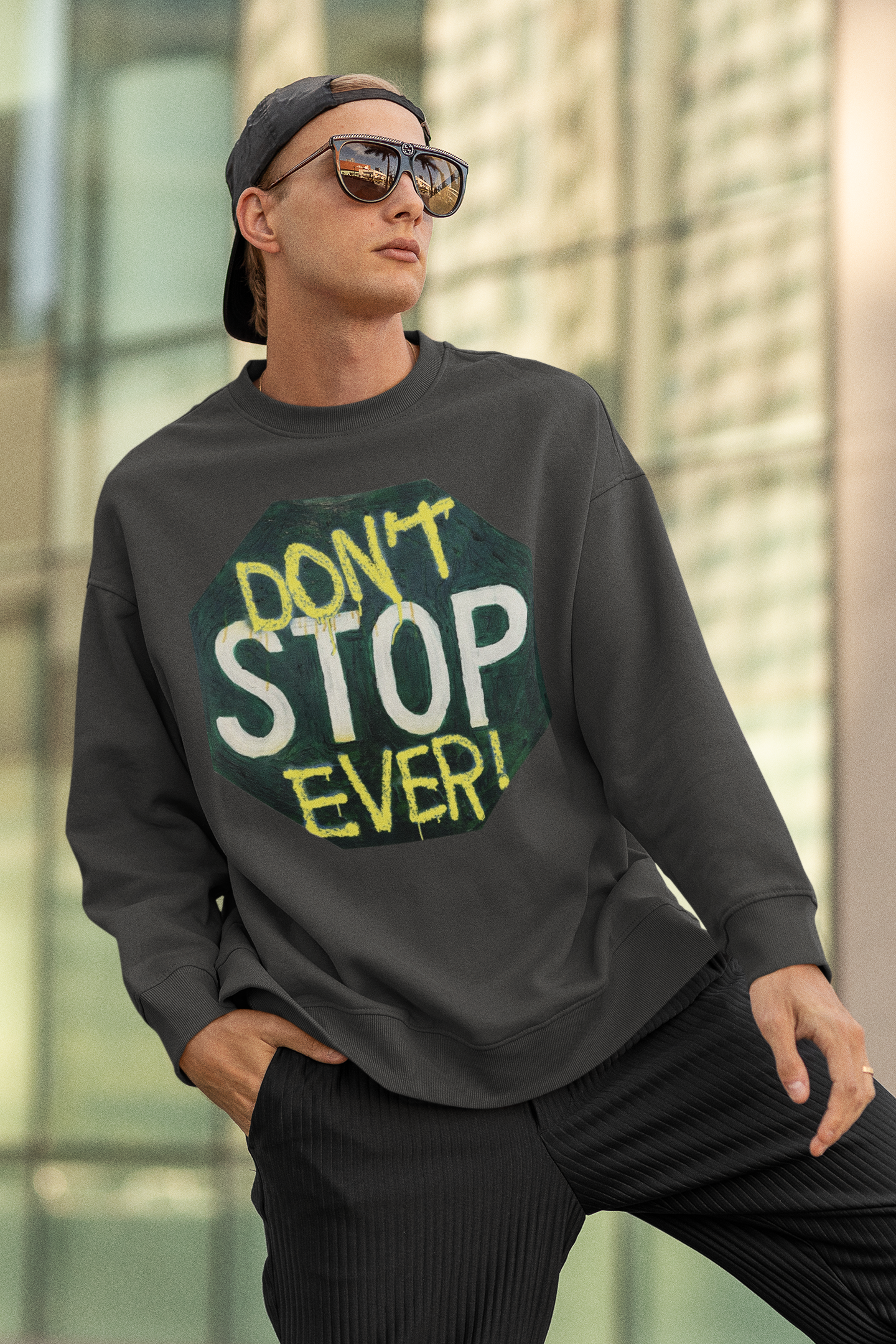 Don’t stop ever- Unisex Heavy Blend™ Crewneck Sweatshirt